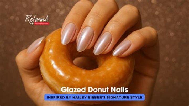 
This Is How You Can Grow Hailey Bieber Like Glazed Donut Nails 